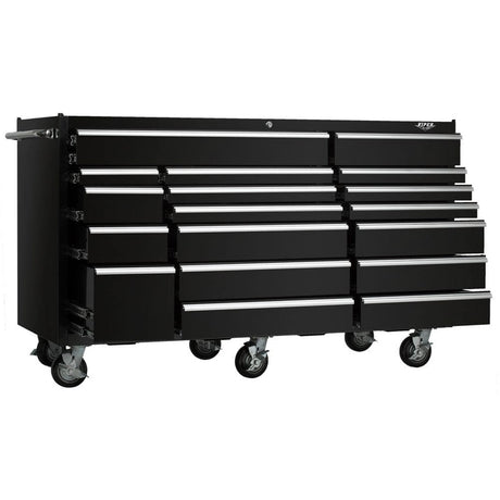 72-Inch 18-Drawer Rolling Cabinet-Grease Monkey Garage