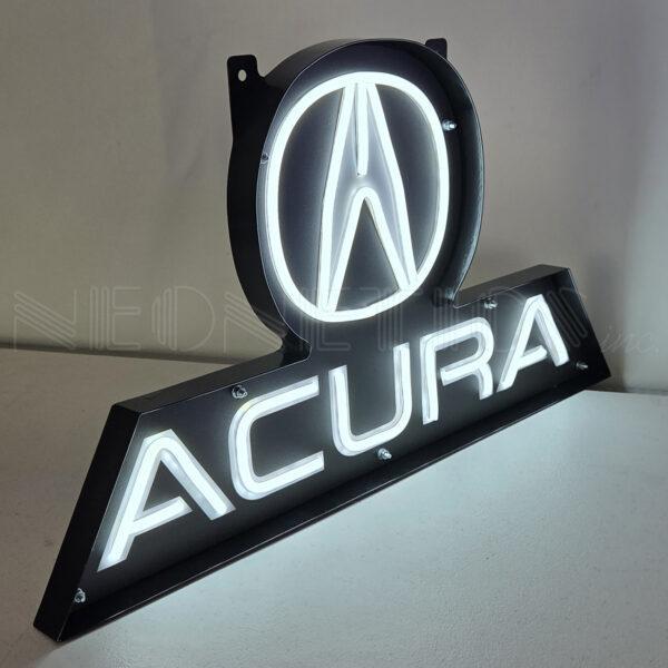 Acura LED Flex-Neon Sign in Steel Can-Grease Monkey Garage