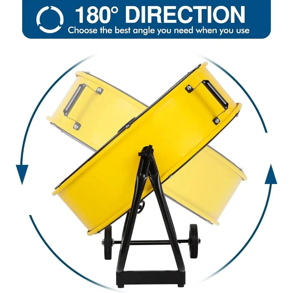 BILT HARD 24" 8100 CFM High Velocity Industrial Drum Fan, 3-Speed Heavy Duty Metal Yellow Shop Fan for Garage, Warehouse, Workshops, Factory and Basement, UL Listed-Fan-Grease Monkey Garage