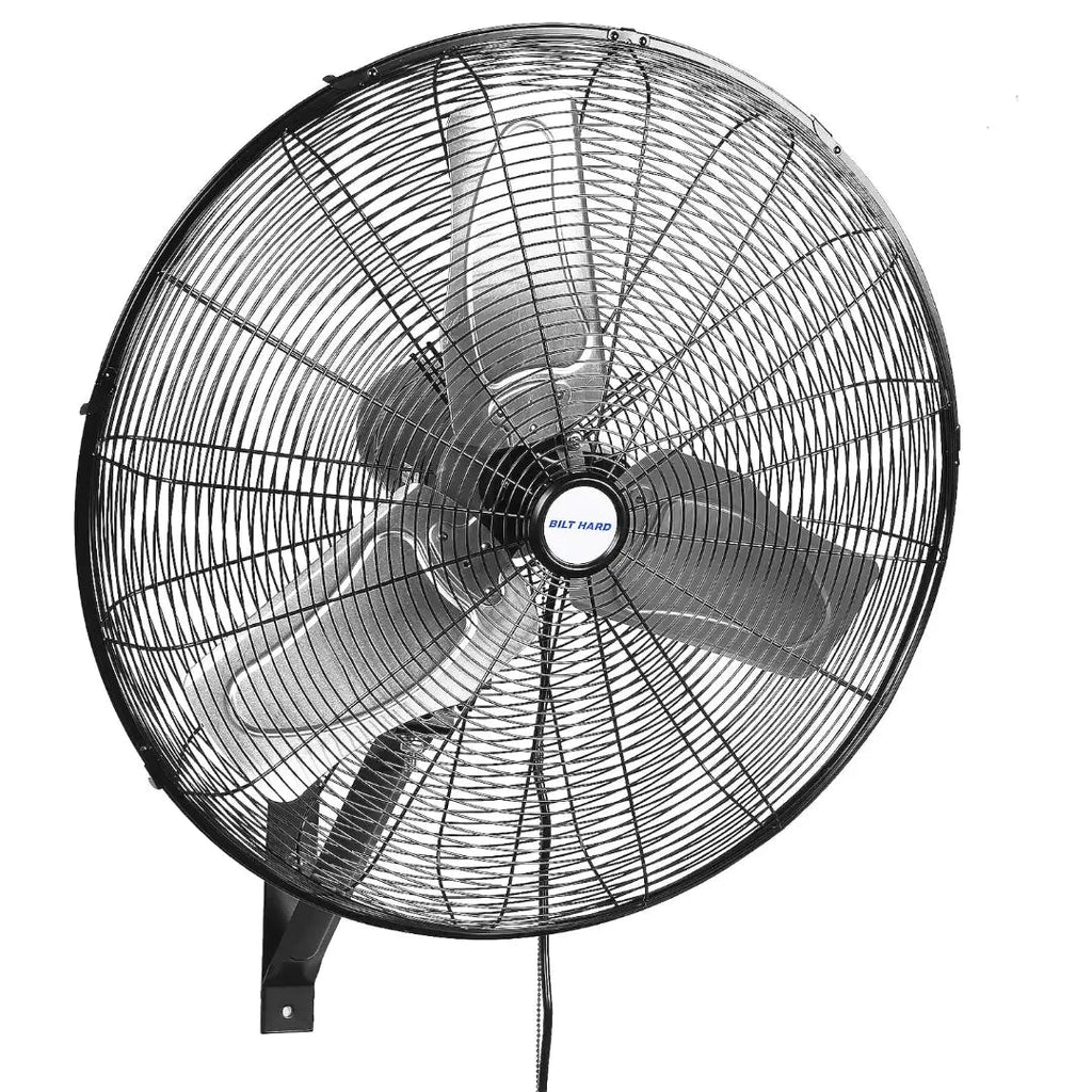 BILT HARD 24 in. 6300 CFM Outdoor Oscillating Wall Fan, 3-Speed Heavy Duty Outdoor Waterproof Wall Fans, High Velocity Outdoor Fans for Patio, Industrial, Commercial, Warehouse and Jobsites, UL Listed-Fan-Grease Monkey Garage