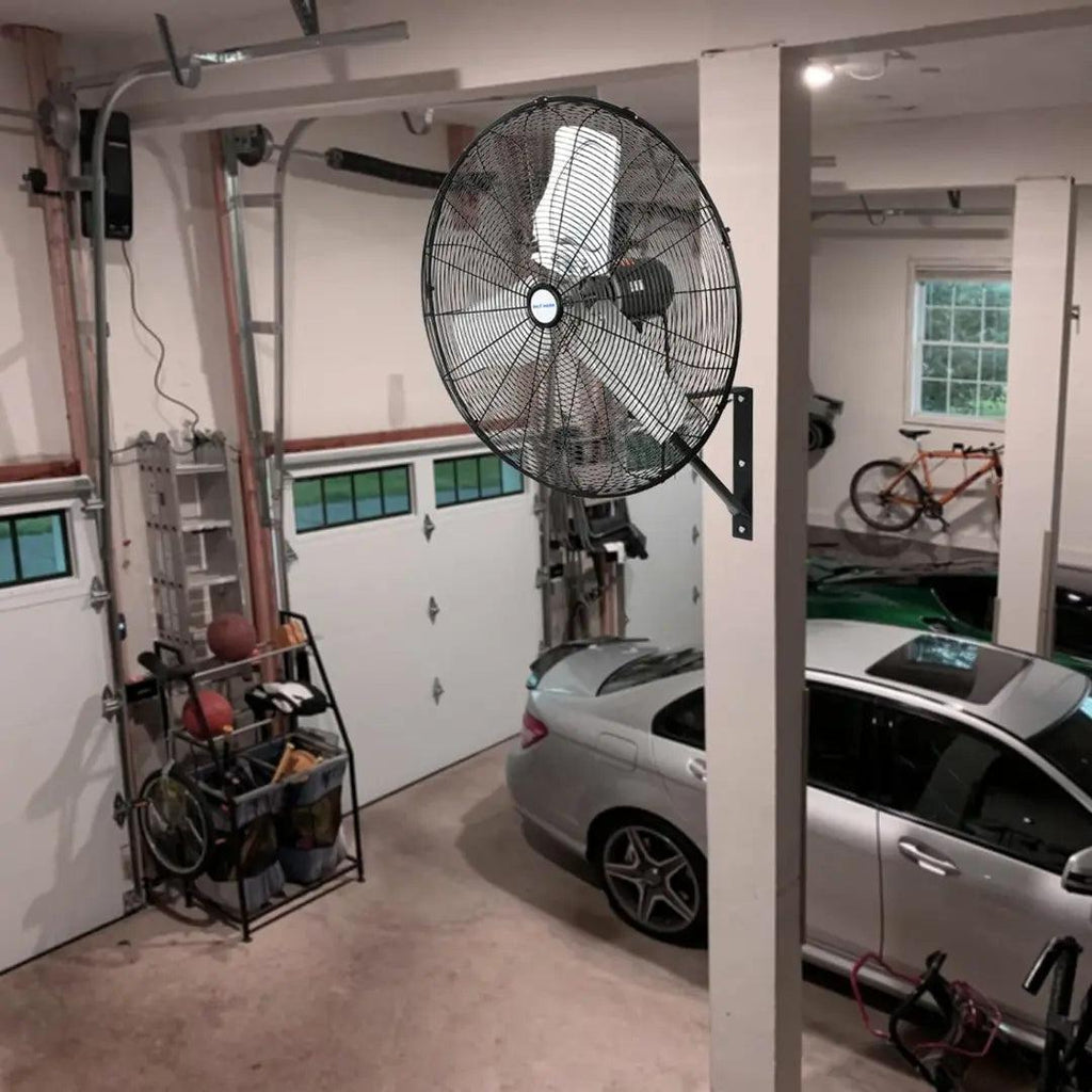 BILT HARD 24 in. 6500 CFM High Velocity Industrial Wall Fan, 3-Speed Wall Mount Oscillating Fan, Heavy Duty Shop Fan for Commercial, Garage, Warehouse, Workshops, Factory and Jobsites, UL Listed-Fan-Grease Monkey Garage
