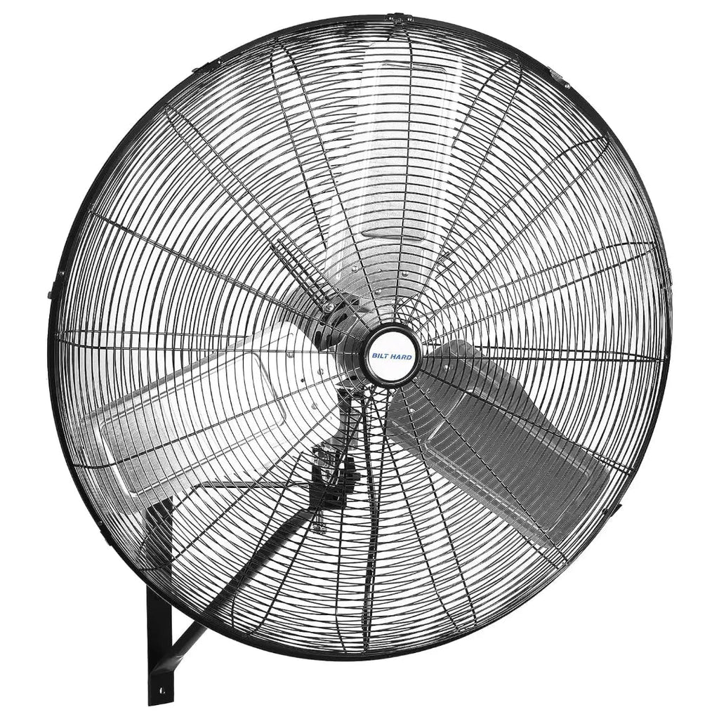 BILT HARD 30 in. 9500 CFM High Velocity Industrial Wall Fan, 3-Speed Wall Mount Oscillating Fan, Heavy Duty Shop Fan for Garage, Commercial, Warehouse, Factory, Workshops and Jobsites, UL Listed-Fan-Grease Monkey Garage