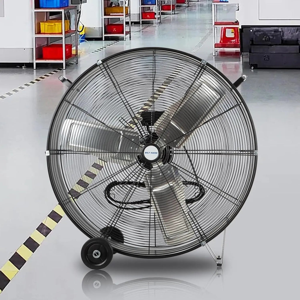 BILT HARD 34 inch 15000 CFM High Velocity Drum Fan, 3-Speed Industrial Heavy Duty Shop Fan for Warehouse, Garage, Commercial, Workshop and Factory - UL Listed-Fan-Grease Monkey Garage