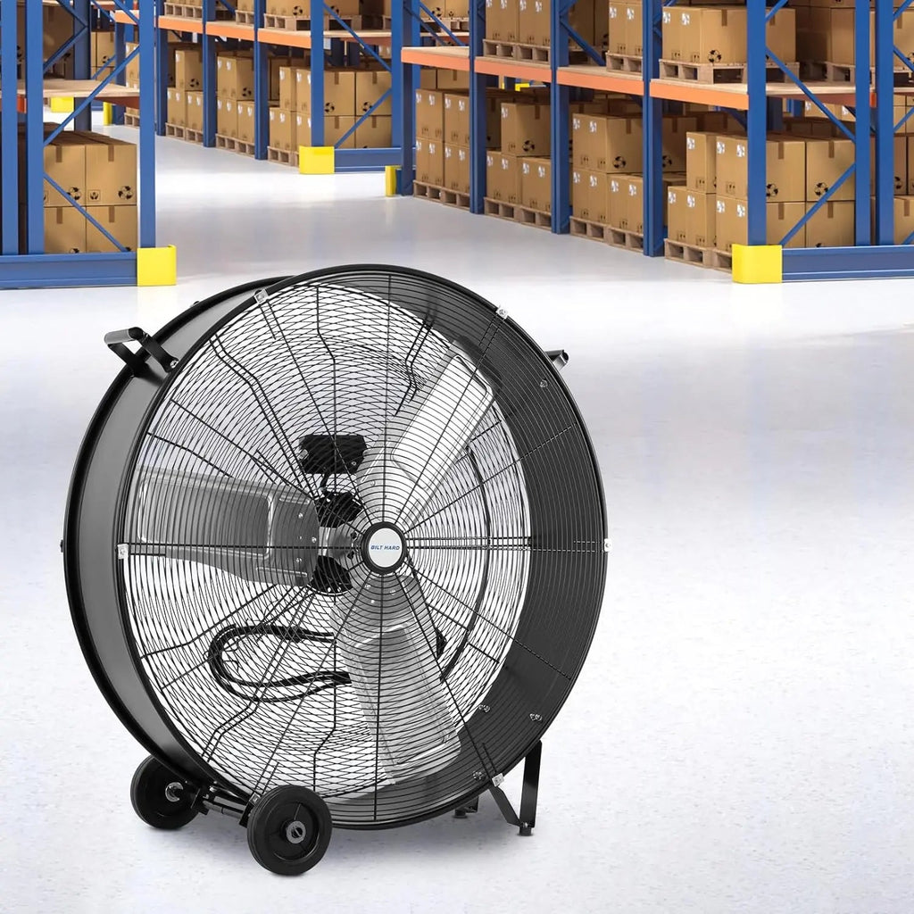 BILT HARD 34 inch 15000 CFM High Velocity Drum Fan, 3-Speed Industrial Heavy Duty Shop Fan for Warehouse, Garage, Commercial, Workshop and Factory - UL Listed-Fan-Grease Monkey Garage