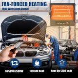 BILT HARD 7500W Electric Garage Heater, 240V Digital Fan-Forced Ceiling Mount Heater with Remote, Hardwired Shop Garage Heater with Thermostat, Overheat Protection, Timer, Ideal for Workshop-Heater-Grease Monkey Garage