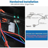 BILT HARD 7500W Electric Garage Heater, 240V Digital Fan-Forced Ceiling Mount Heater with Remote, Hardwired Shop Garage Heater with Thermostat, Overheat Protection, Timer, Ideal for Workshop-Heater-Grease Monkey Garage