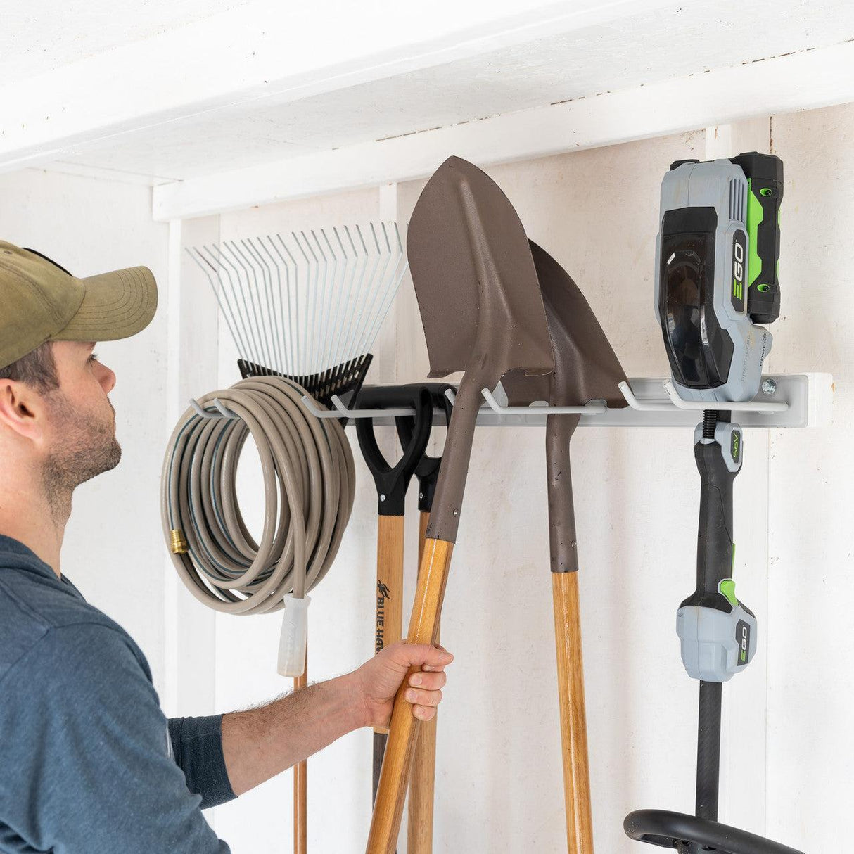 Bedrock Garage Tool Organizer | 2-Pack | Grey-Wall Mounted-Grease Monkey Garage