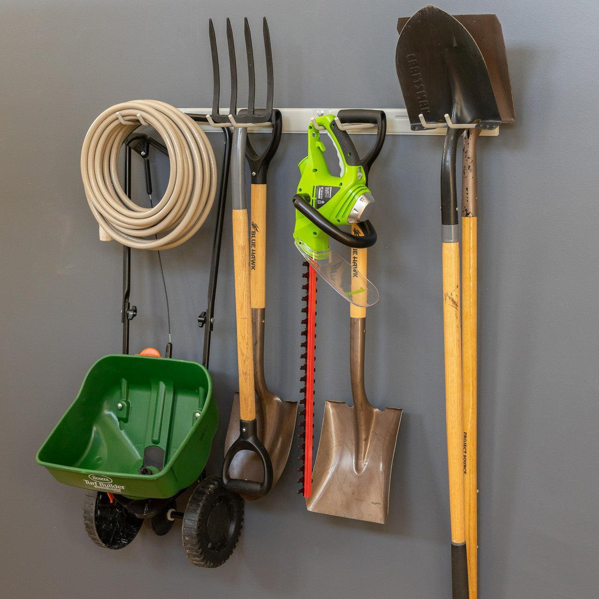 Bedrock Garage Tool Organizer | Grey-Wall Mounted-Grease Monkey Garage