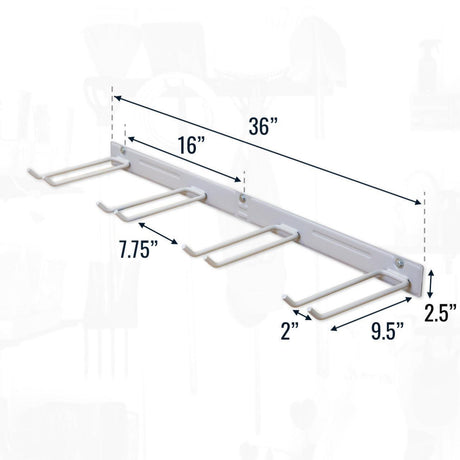 Bedrock Garage Tool Organizer | Grey-Wall Mounted-Grease Monkey Garage