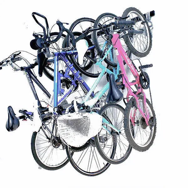 Bike Storage Rack | Garage Wall Mounted Rail and Track Bicycle Hanger-Grease Monkey Garage