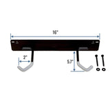 Blackstone Bike Storage Rack | 2 Bikes | Black-Wall Mounted-Grease Monkey Garage