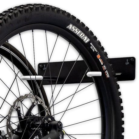 Blackstone Bike Storage Rack | 2 Bikes | Black-Wall Mounted-Grease Monkey Garage