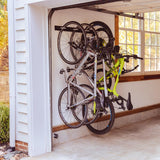 Blackstone Bike Storage Rack | 4 Bikes | Black-Wall Mounted-Grease Monkey Garage