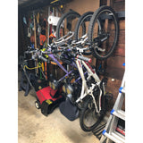 Blackstone Bike Storage Rack | 4 Bikes | Black-Wall Mounted-Grease Monkey Garage