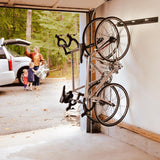 Blackstone Bike Storage Rack | 4 Bikes | Black-Wall Mounted-Grease Monkey Garage