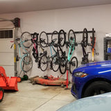 Blackstone Bike Storage Rack | 4 Bikes | Black-Wall Mounted-Grease Monkey Garage