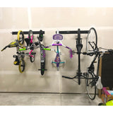 Blackstone Bike Storage Rack | 4 Bikes | Black-Wall Mounted-Grease Monkey Garage