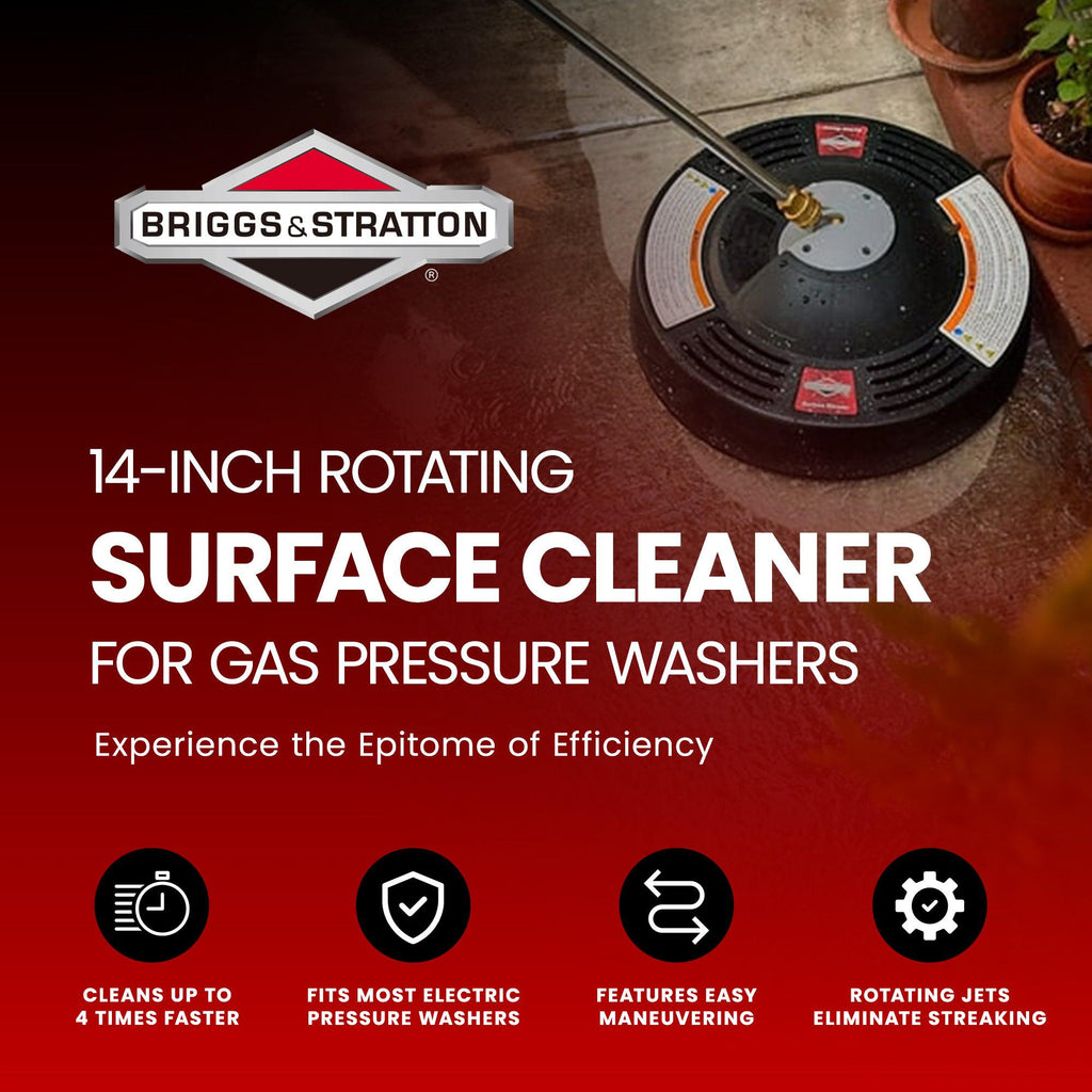 Briggs & Stratton 14 inch Rotating Surface Cleaner for Gas Pressure Washers-Home & Garden | Lawn & Garden | Watering & Irrigation | Garden Hose Spray Nozzles-Grease Monkey Garage