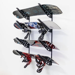 Brighton Snowboard Storage | Adjustable XSR | 4 Levels | Black-Wall Mounted-Grease Monkey Garage