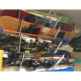 Brighton Snowboard Storage | Adjustable XSR | 4 Levels | White-Wall Mounted-Grease Monkey Garage