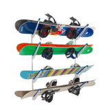 Brighton Snowboard Storage | Adjustable XSR | 4 Levels | White-Wall Mounted-Grease Monkey Garage