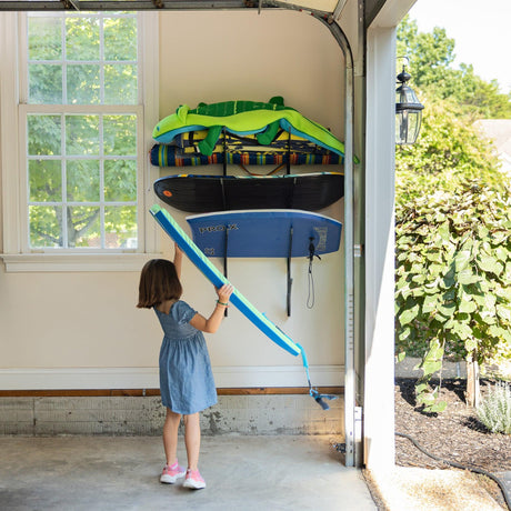 Buckroe Beach Gear Storage | Adjustable XSR | 4 Levels | Black-Wall Mounted-Grease Monkey Garage