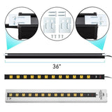 CRST 2.6" Wide Spaced 12 Outlets Mountable Metal Power Strip Surge Protector, Optional 6FT or 15FT Power Cord, Mounting Brackets included-power strip-Grease Monkey Garage