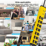 CRST 6 Outlets Dural USB Individual Switches Metal Power Strip Surge Protector, 6FT Flat Plug Power Cord-power strip-Grease Monkey Garage