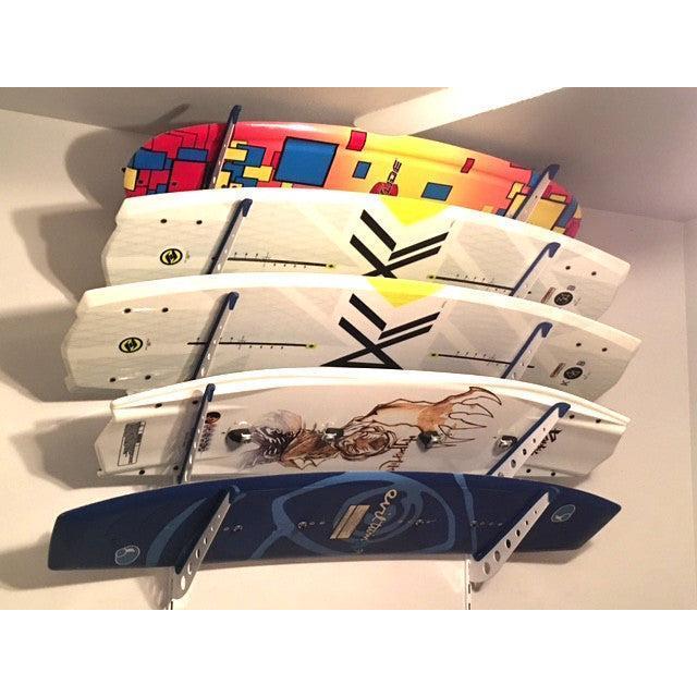 Carolina Wakesurf Storage | Adjustable XSR | 4 Levels | White-Wall Mounted-Grease Monkey Garage