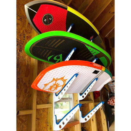 Carolina Wakesurf Storage | Adjustable XSR | 4 Levels | White-Wall Mounted-Grease Monkey Garage