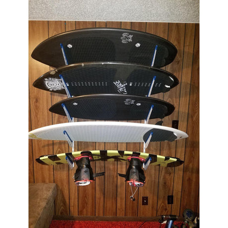 Carolina Wakesurf Storage | Adjustable XSR | 4 Levels | White-Wall Mounted-Grease Monkey Garage