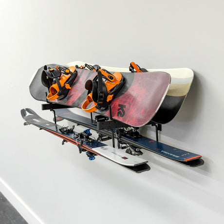 Cascade Snowboard & Ski Organizer | Horizontal Wall Mount-Wall Mounted-Grease Monkey Garage