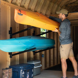 Champlain Kayak Storage | Indoor Adjustable Rack | 2 Levels-Wall Mounted-Grease Monkey Garage