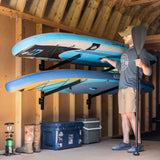 Champlain Kayak Storage | Indoor Adjustable Rack | 2 Levels-Wall Mounted-Grease Monkey Garage