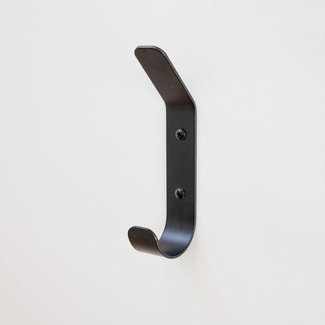 Crozet Multipurpose Wall Hooks | 4-Pack | Black-Wall Mounted-Grease Monkey Garage