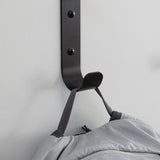Crozet Multipurpose Wall Hooks | 4-Pack | Black-Wall Mounted-Grease Monkey Garage