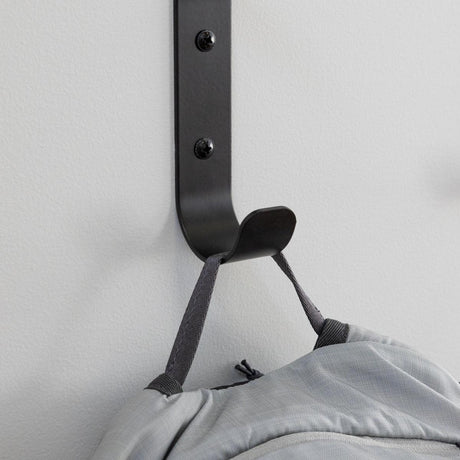 Crozet Multipurpose Wall Hooks | 4-Pack | Black-Wall Mounted-Grease Monkey Garage