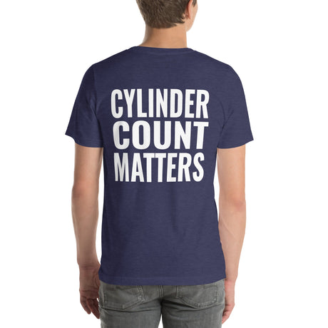Cylinder Count Matters Unisex T-Shirt-Grease Monkey Garage