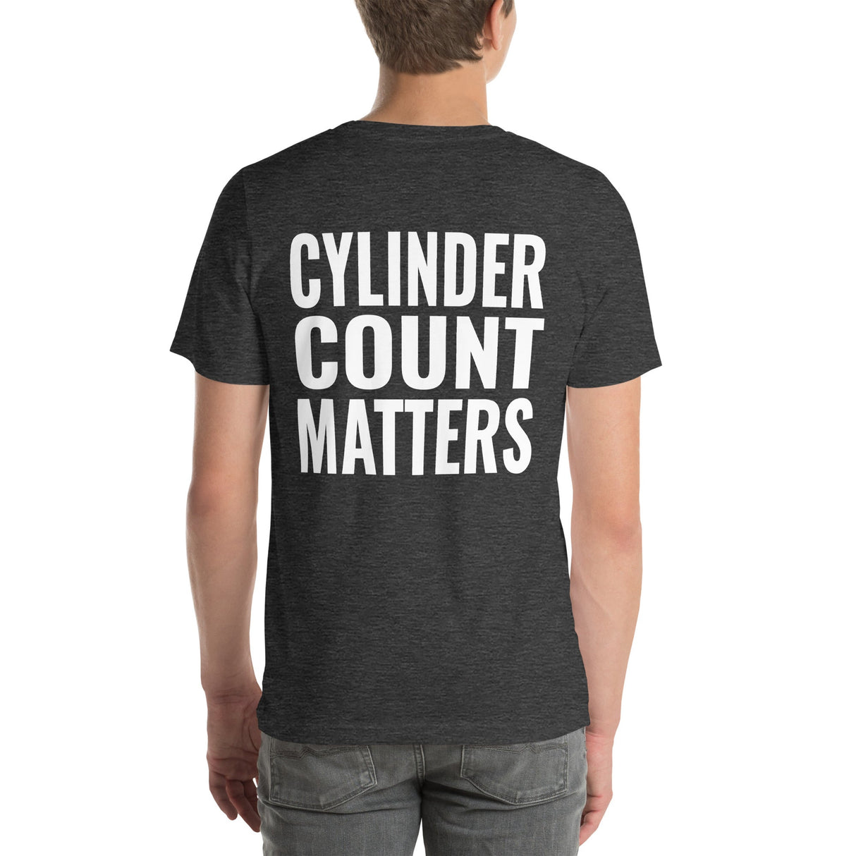 Cylinder Count Matters Unisex T-Shirt-Grease Monkey Garage