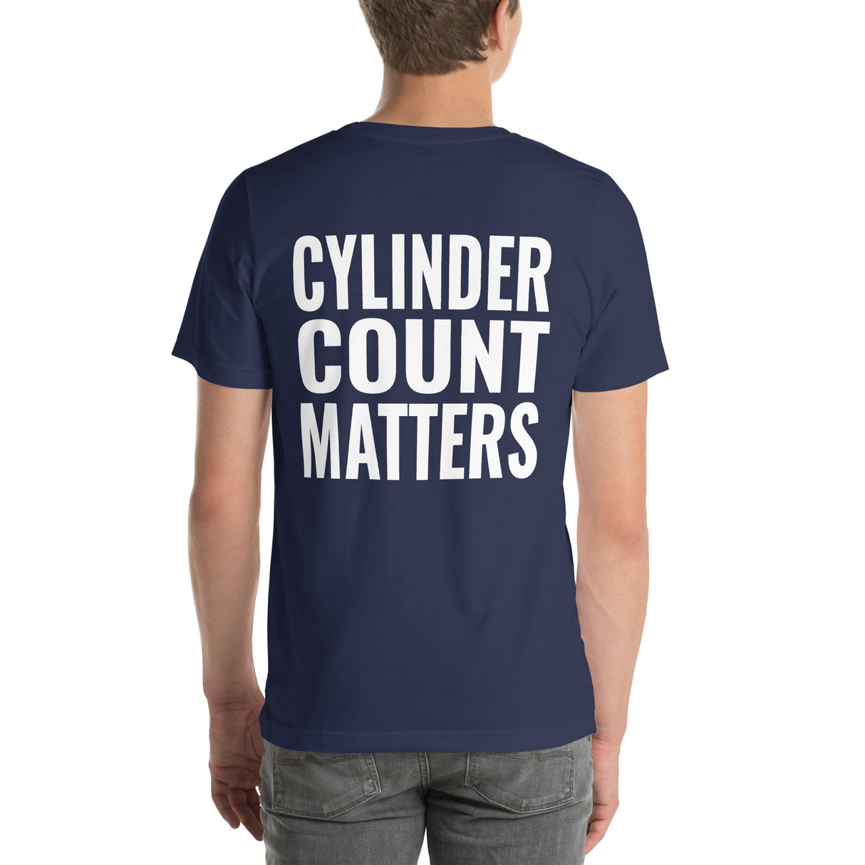 Cylinder Count Matters Unisex T-Shirt-Grease Monkey Garage