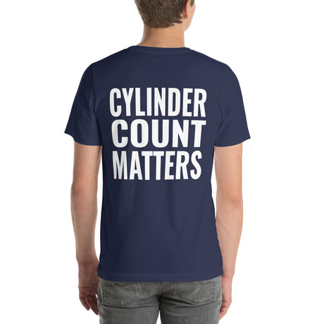 Cylinder Count Matters Unisex T-Shirt-Grease Monkey Garage