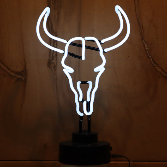 Deer Skull Neon Sculpture-Neon Sculptures-Grease Monkey Garage