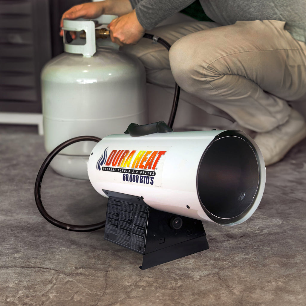 Dura Heat 60,000 BTU Auto Shut Off Portable Propane Heater for 1,500 Square Feet-*Home&Garden | Household Appliances | Climate Control Appliances | Patio Heaters-Grease Monkey Garage
