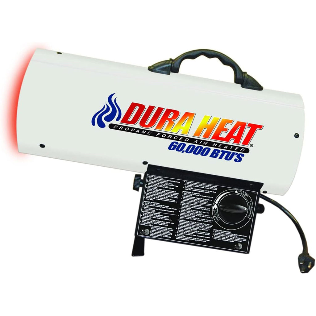 Dura Heat 60,000 BTU Auto Shut Off Portable Propane Heater for 1,500 Square Feet-*Home&Garden | Household Appliances | Climate Control Appliances | Patio Heaters-Grease Monkey Garage