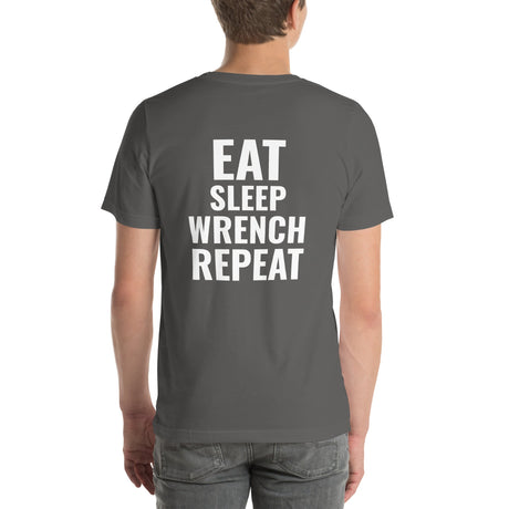 Eat Sleep Wrench Repeat Unisex T-Shirt-Grease Monkey Garage