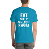 Eat Sleep Wrench Repeat Unisex T-Shirt-Grease Monkey Garage