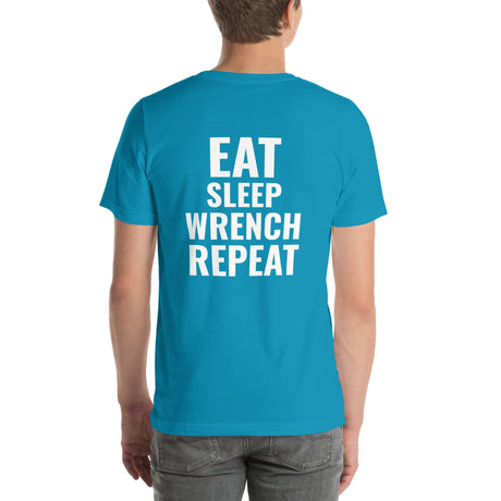 Eat Sleep Wrench Repeat Unisex T-Shirt-Grease Monkey Garage