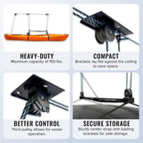 Elite Cargo Box Pulley Hoist System | Holds up to 150 lbs-Ceiling-Grease Monkey Garage