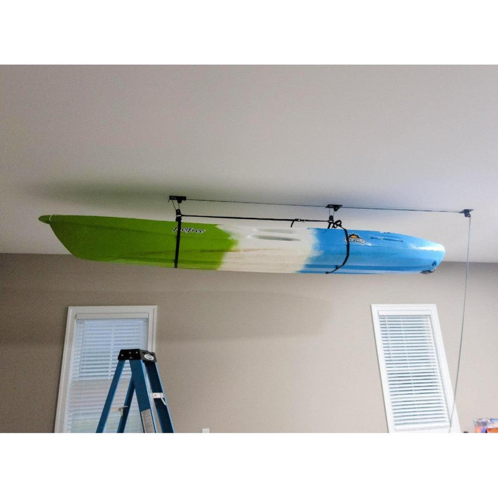 Elite Kayak Garage Ceiling Storage Hoist | Holds up to 150 lbs-Ceiling-Grease Monkey Garage