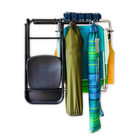 Emporia Chair Storage Rack | Holds up to 20 Chairs-Wall Mounted-Grease Monkey Garage